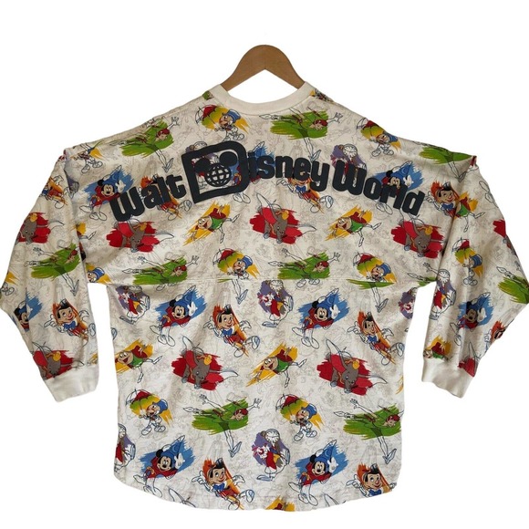 Walt Disney World Ink‎ and Paint Spirit Jersey Size L Mickey Pinocchio Dumbo - Picture 2 of 10